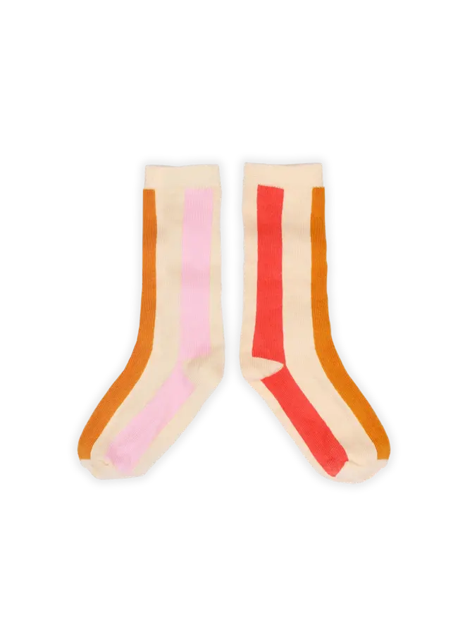 Socks stripes - Nectarine