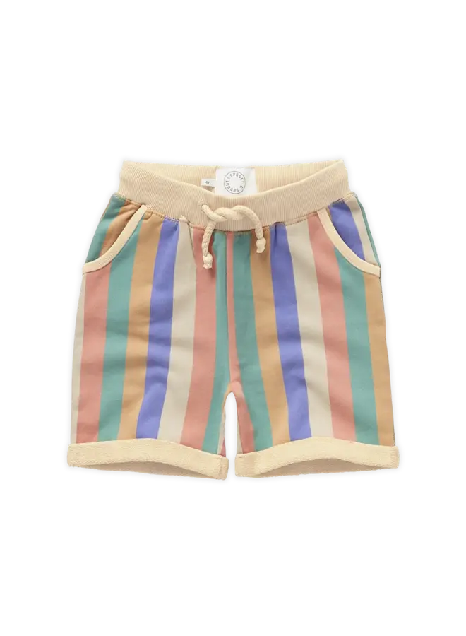 Sproet & Sprout - Shorts multi colour stripes - Nectarine