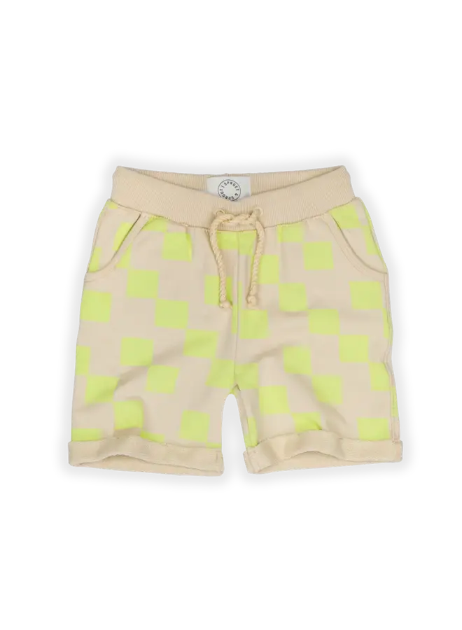 Sproet & Sprout - Shorts block print - Sesame