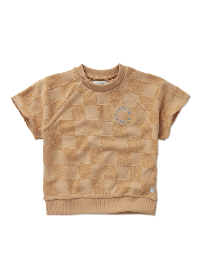 Sproet & Sprout - Raglan sweatshirt terry blocks - Nectarine