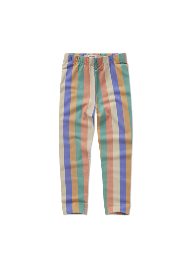 Sproet & Sprout - Legging multi colour stripes - Nectarine