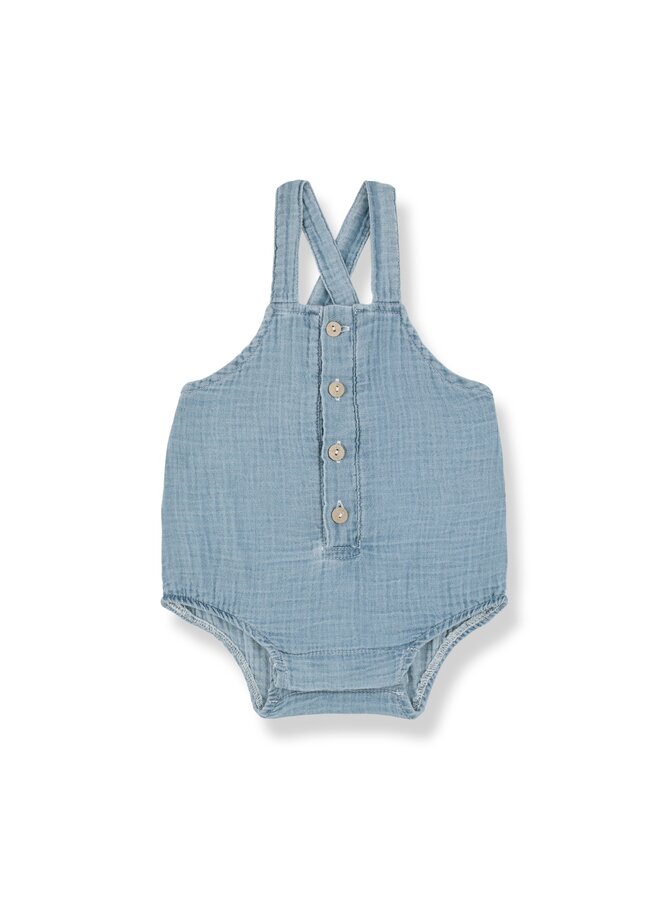 1+ in the family - Lucca romper - Denim