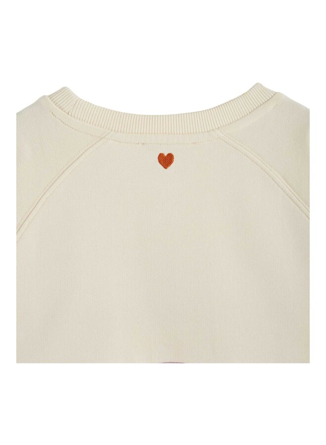 Emile & Ida - Sweat bicolore soleil - Lilas soleil