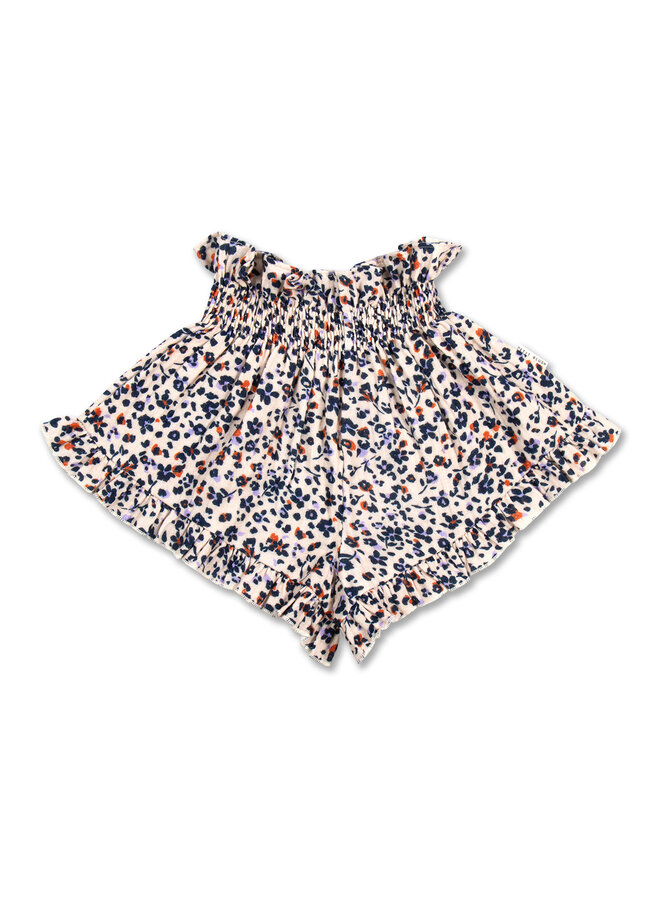 Smock frill short - Flowerly AOP