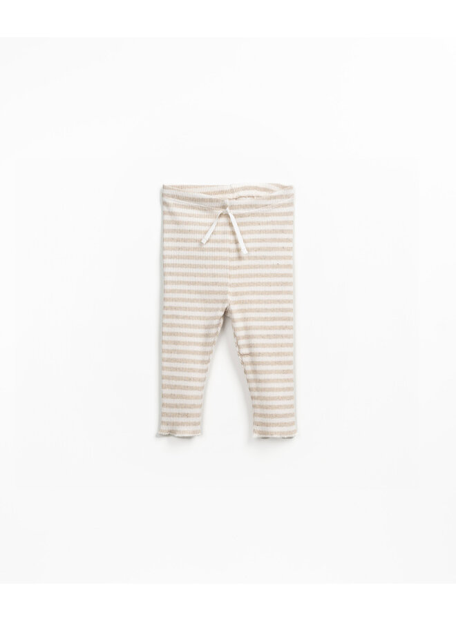 MINI - Striped rib leggings PA02 - Grés