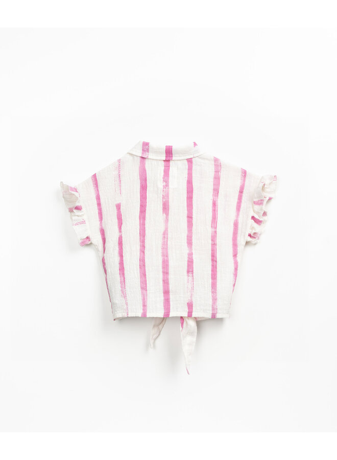 Play Up - KIDS - Printed woven tunic - Grés risca rosa
