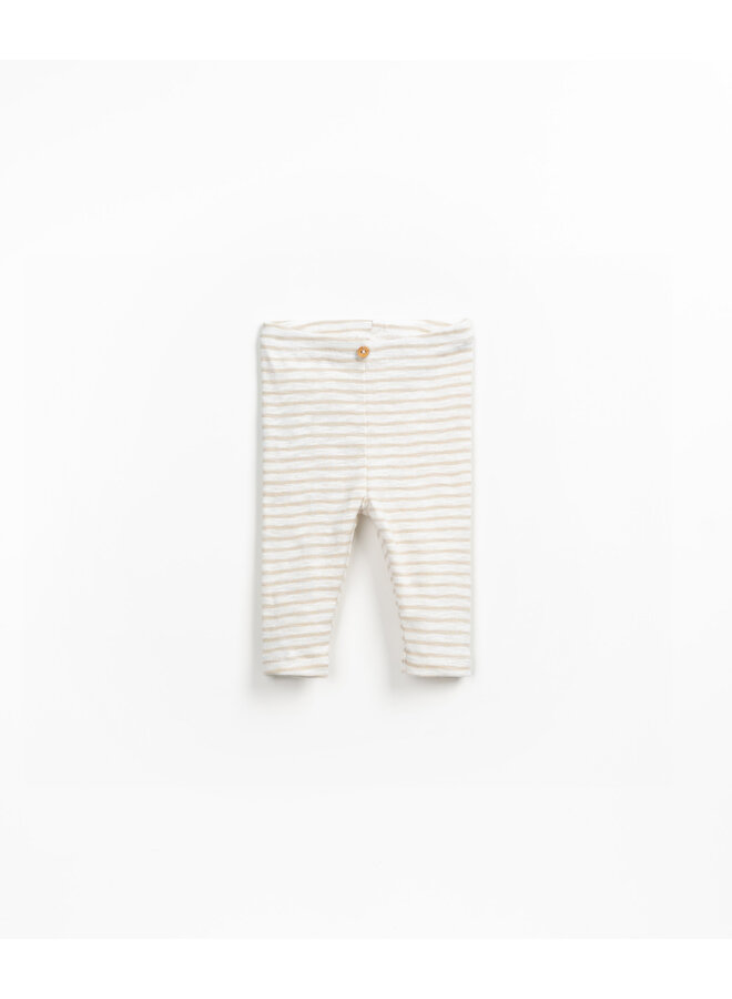 Play Up - BABY - Striped rib leggings - Pottery