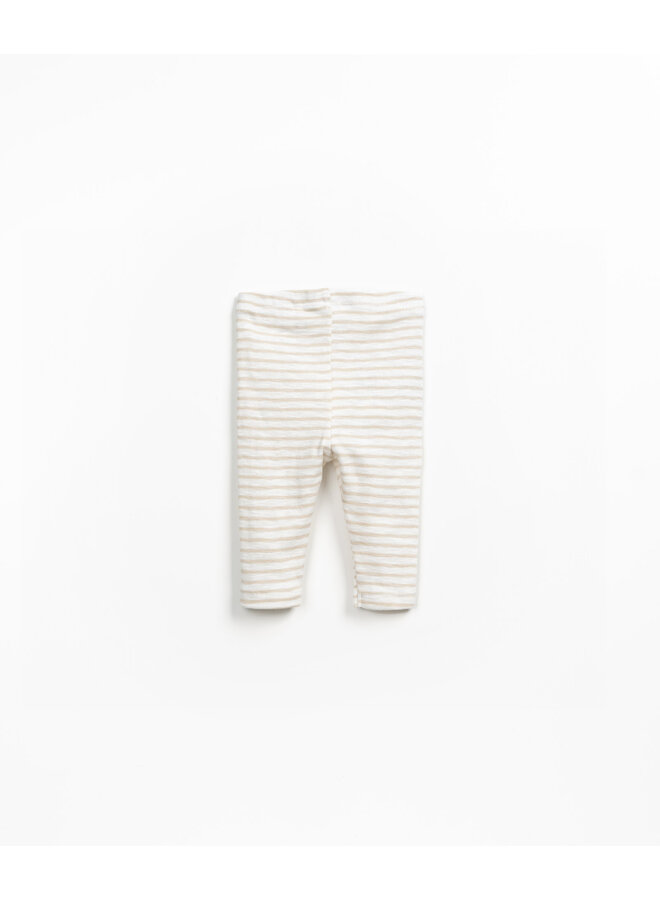 Play Up - BABY - Striped rib leggings - Pottery