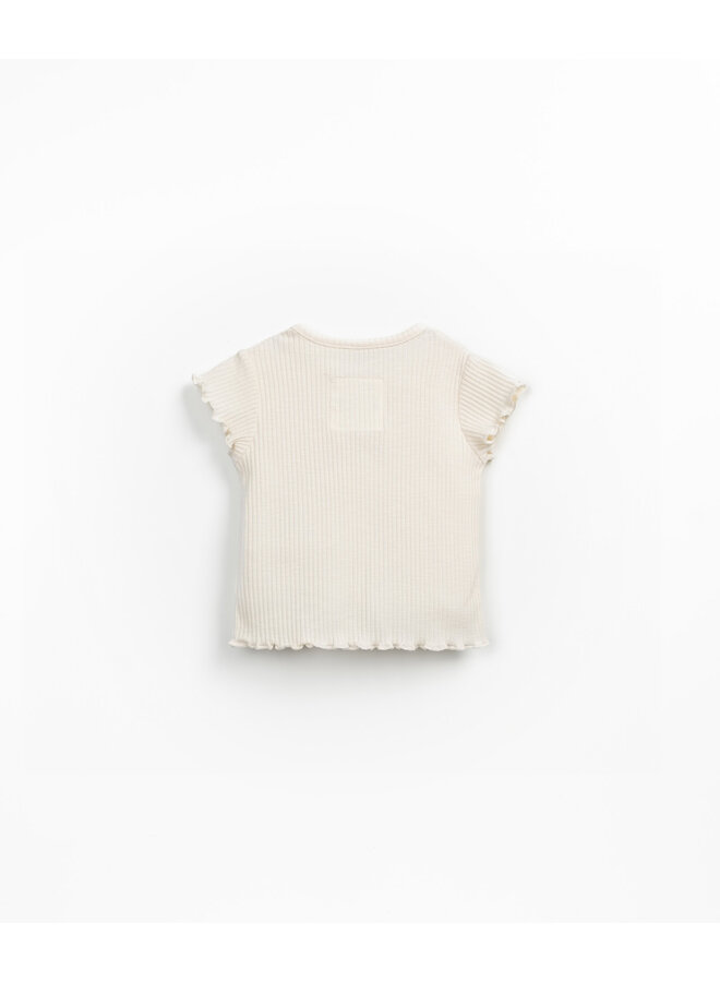Play Up - MINI - Flamé rib t-shirt PA02  - Grés