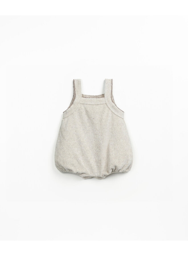 Play Up - MINI - Plush jumpsuit - Grés