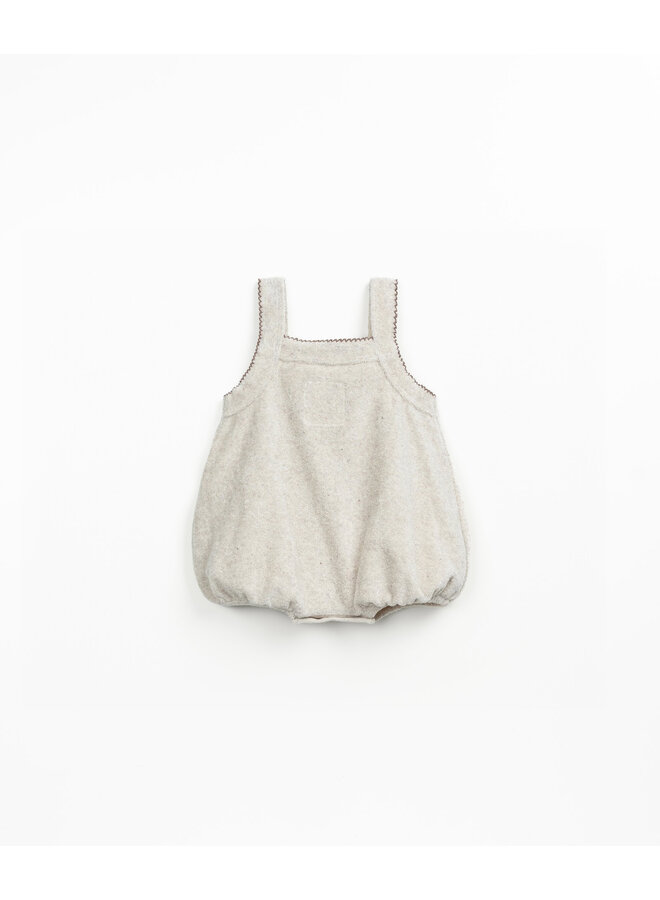 Play Up - MINI - Plush jumpsuit - Grés