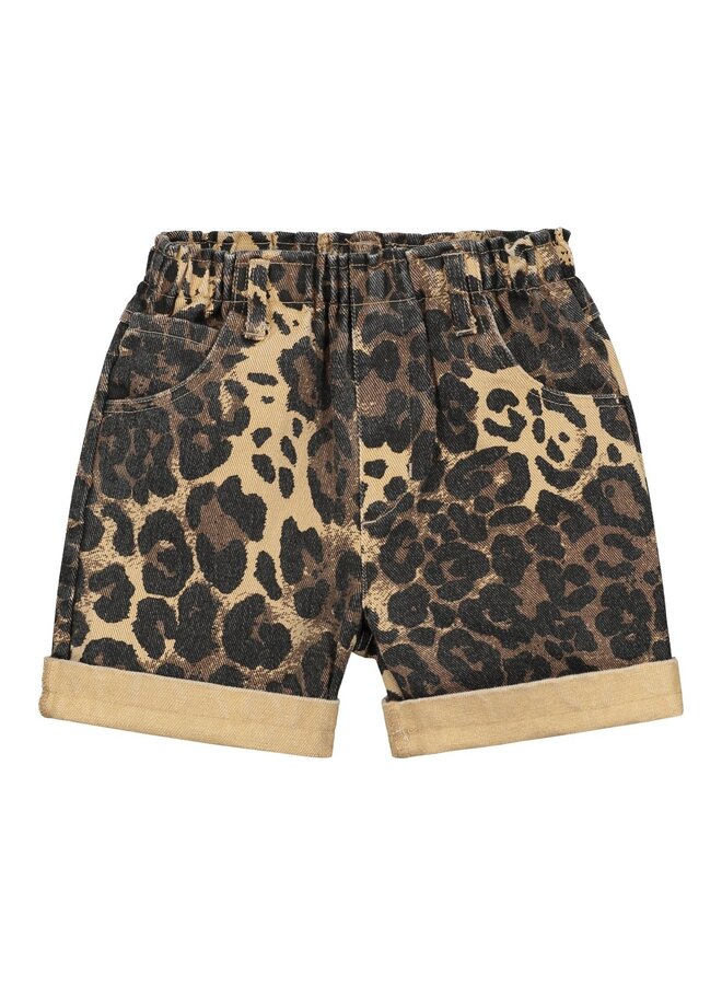 Call me Frankie - Leopard shorts - Brown