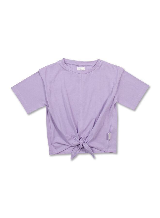 Petit Blush - Knotted t-shirt - Purple rose