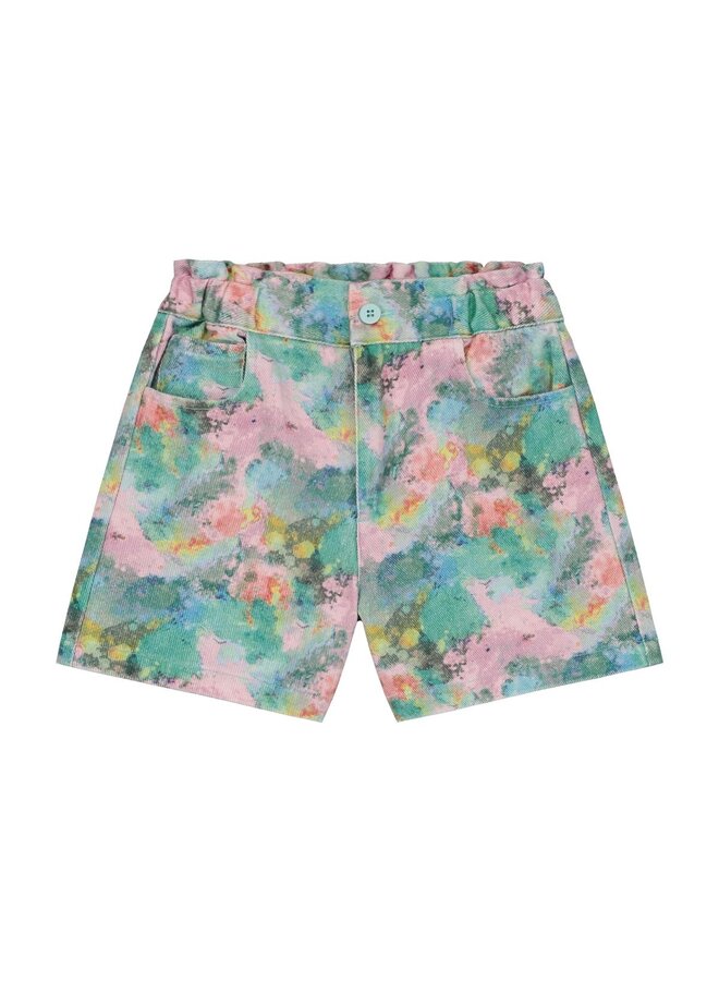 Call me Frankie - Splash denim shorts