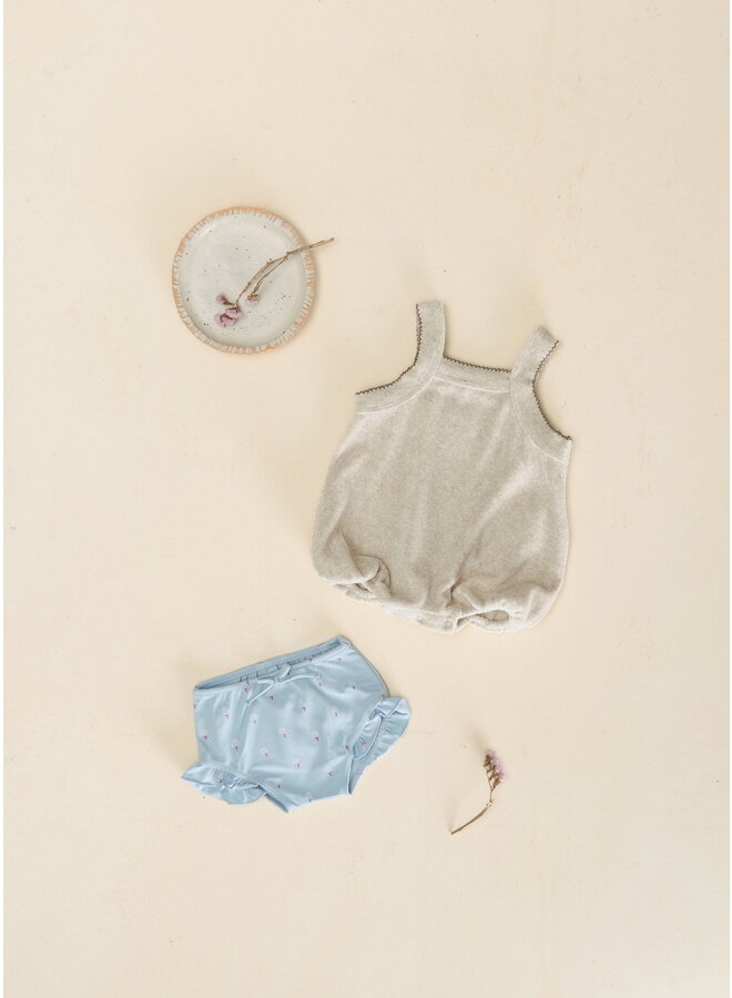 Play Up - MINI - Plush jumpsuit - Grés