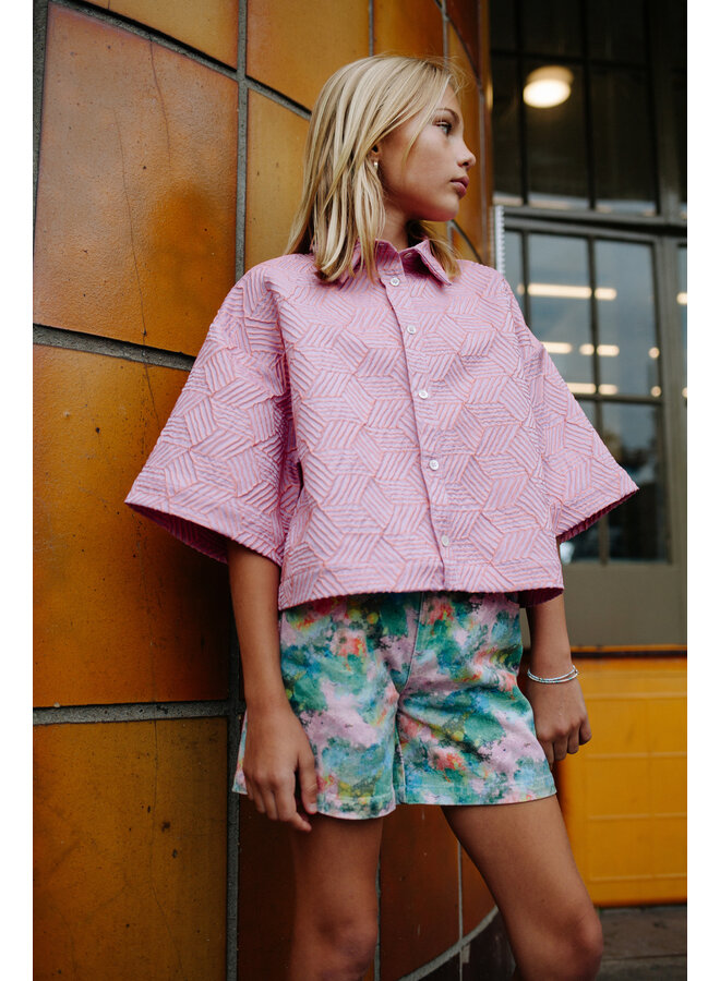 Call me Frankie - Splash denim shorts