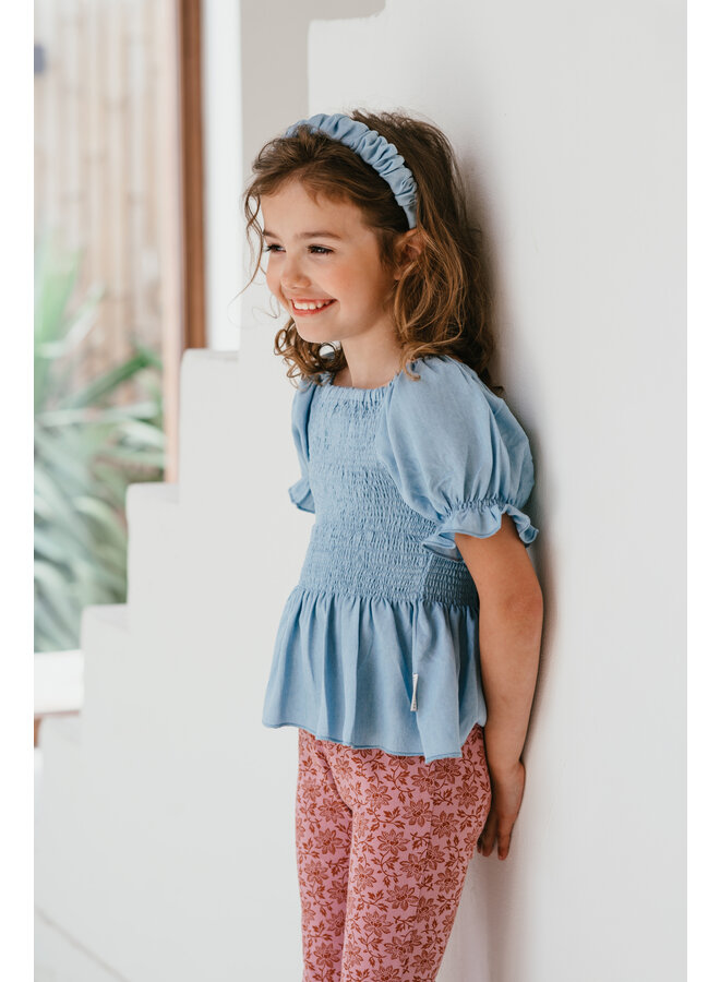 Petit Blush - Smock top - Jeans blue