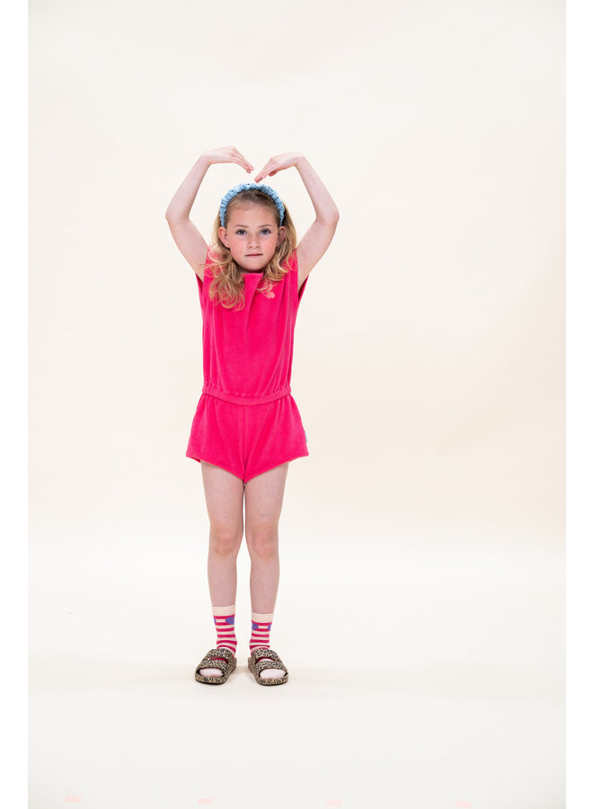 Petit Blush - Towel jumpsuit - Party punch