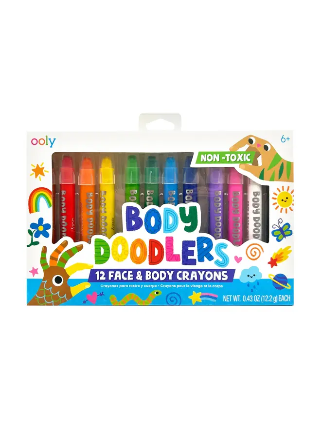 133-116 Body doodlers face & body crayons