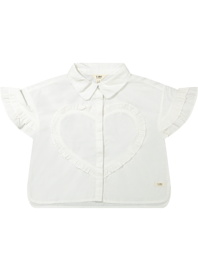 Labo de Colores - Santel blouse shortsleeve - White