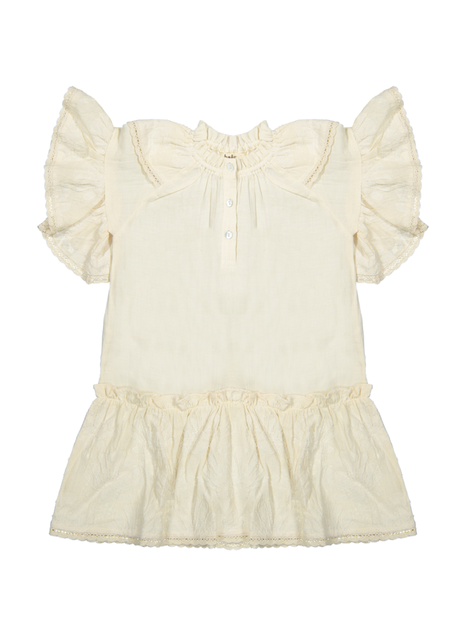 Baje Studio - Nova dress - Off-white AOP
