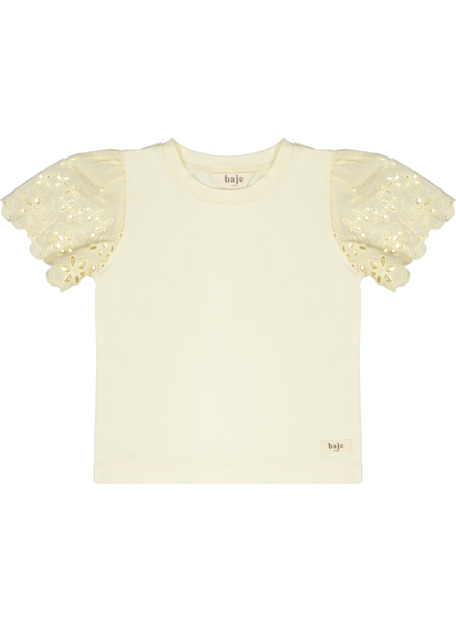 Baje Studio - Loule shortsleeve - Creme oat