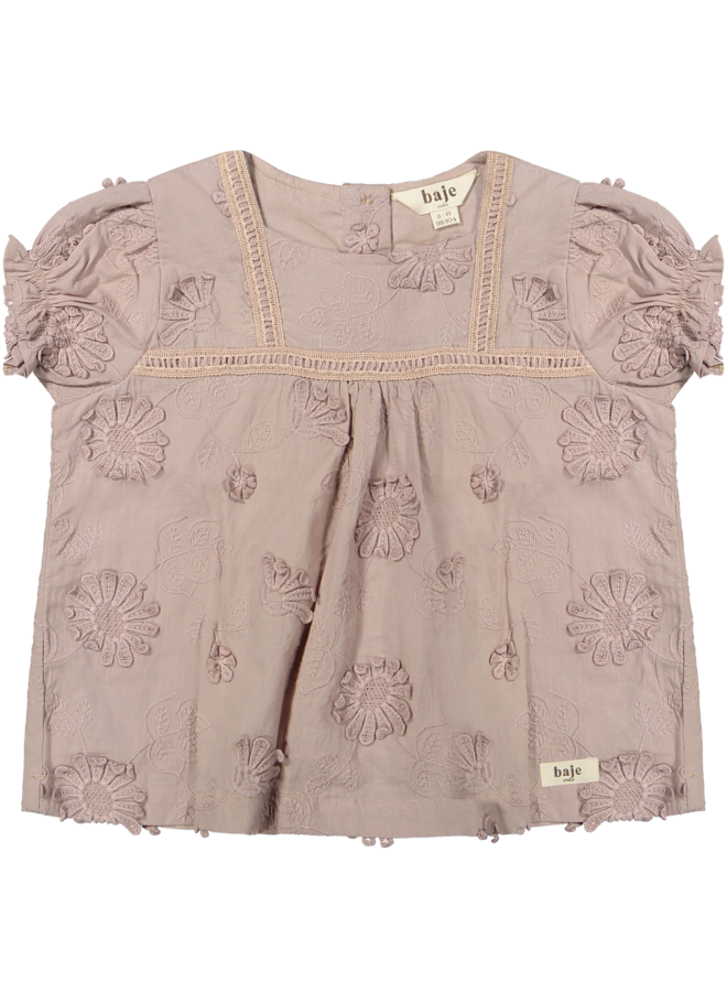 Baje Studio - Feja blouse shortsleeve - Rose mauve