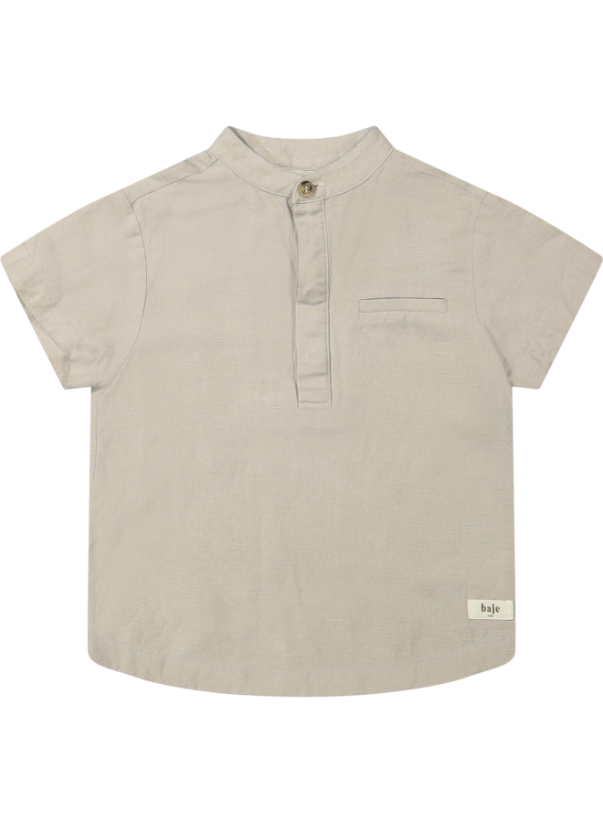 Baje Studio - Joa blouse shortsleeve - Taupe clay
