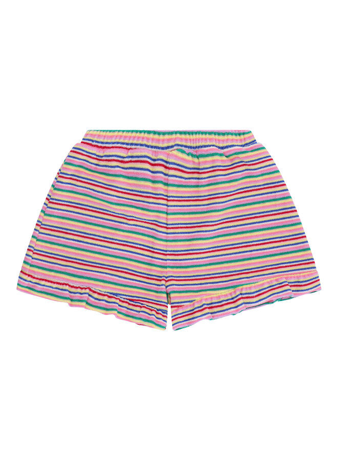 Cos I Said So - Ruffle short - Terry towel stripes