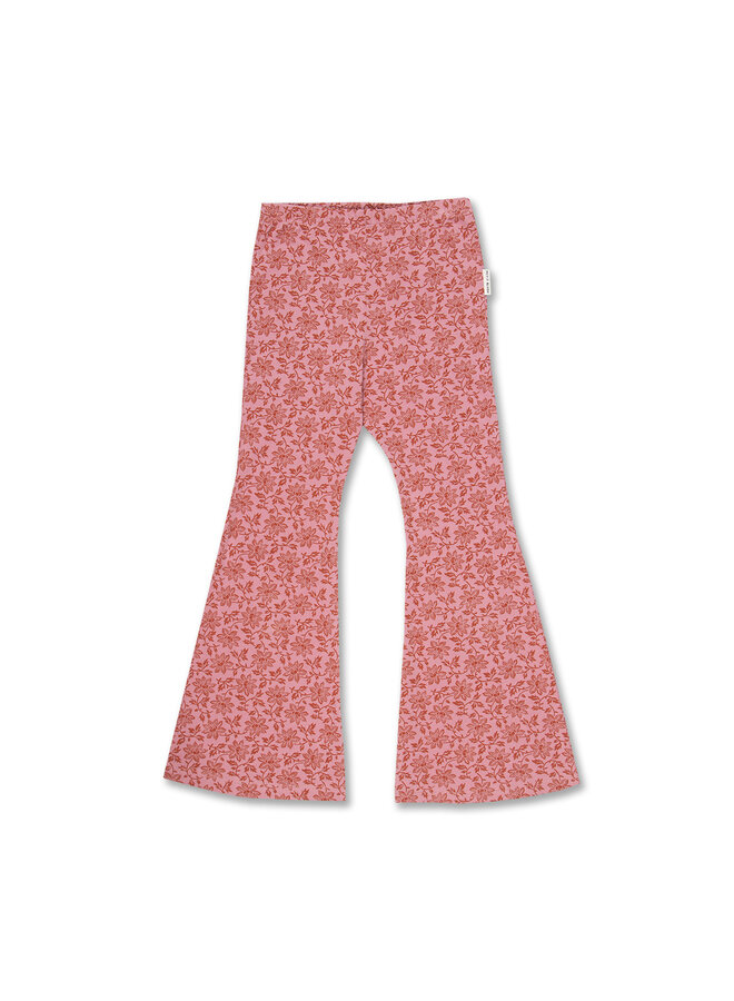 Petit Blush - Bowie flared pants – Lace flower AOP