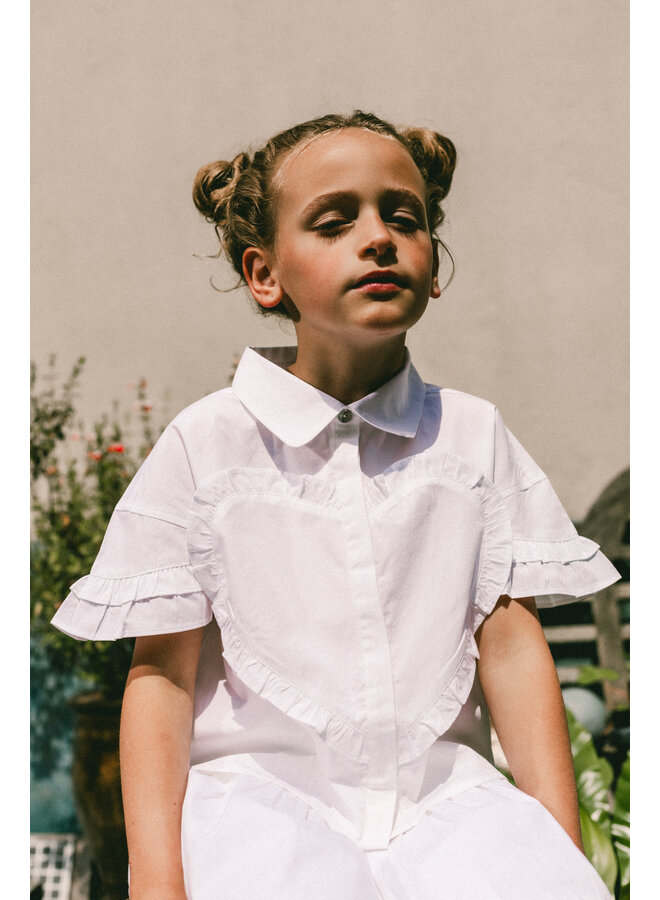 Labo de Colores - Santel blouse shortsleeve - White