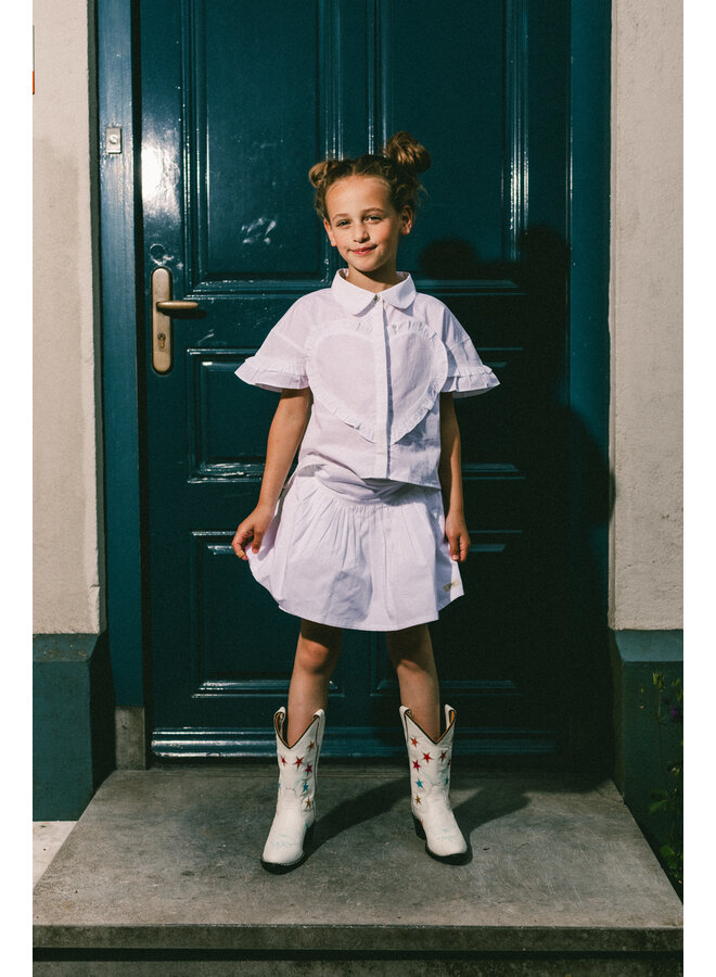 Labo de Colores - Santel blouse shortsleeve - White