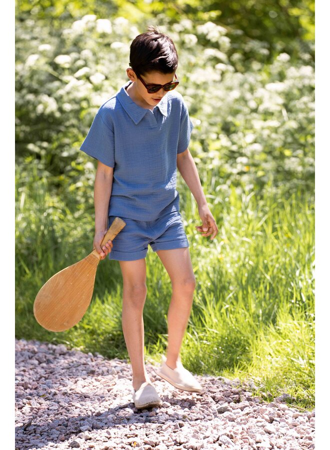 House of Jamie - Oversized polo - Indigo