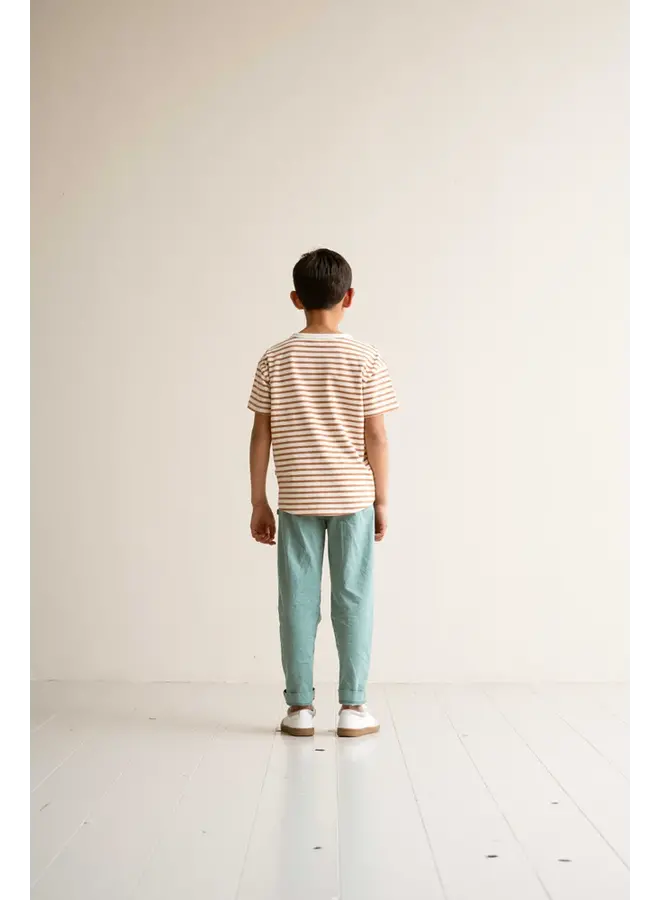 House of Jamie - Oversized pocket tee - Canyon small stripes