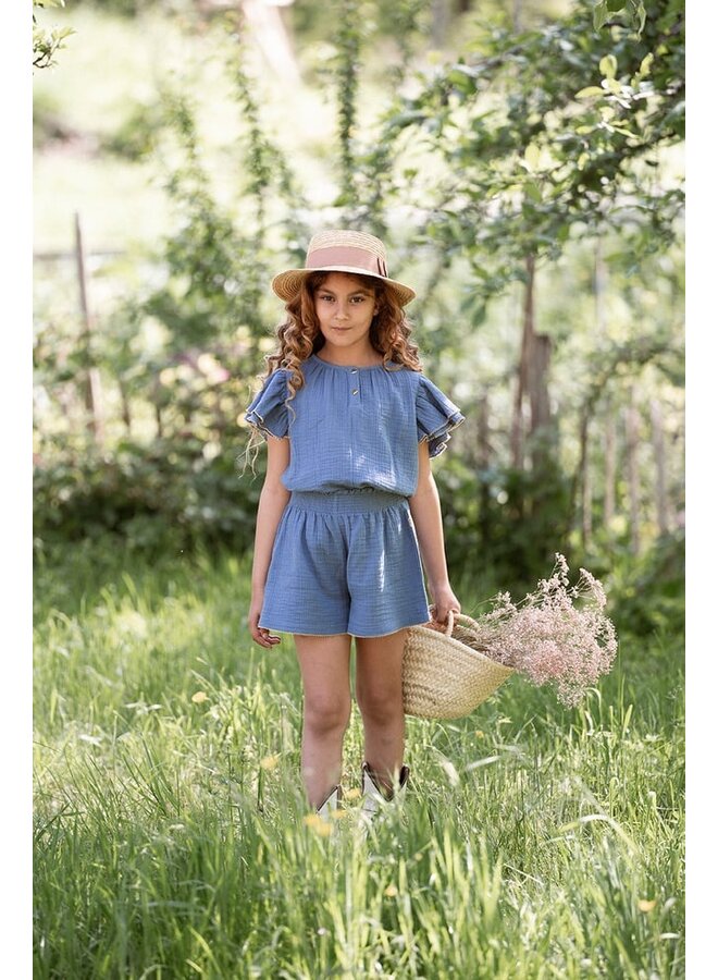 House of Jamie - Butterfly top - Indigo