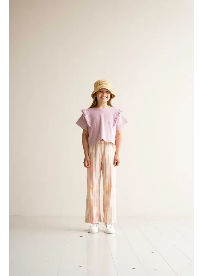 House of Jamie - Relaxed ruffled tee - Rose lilac