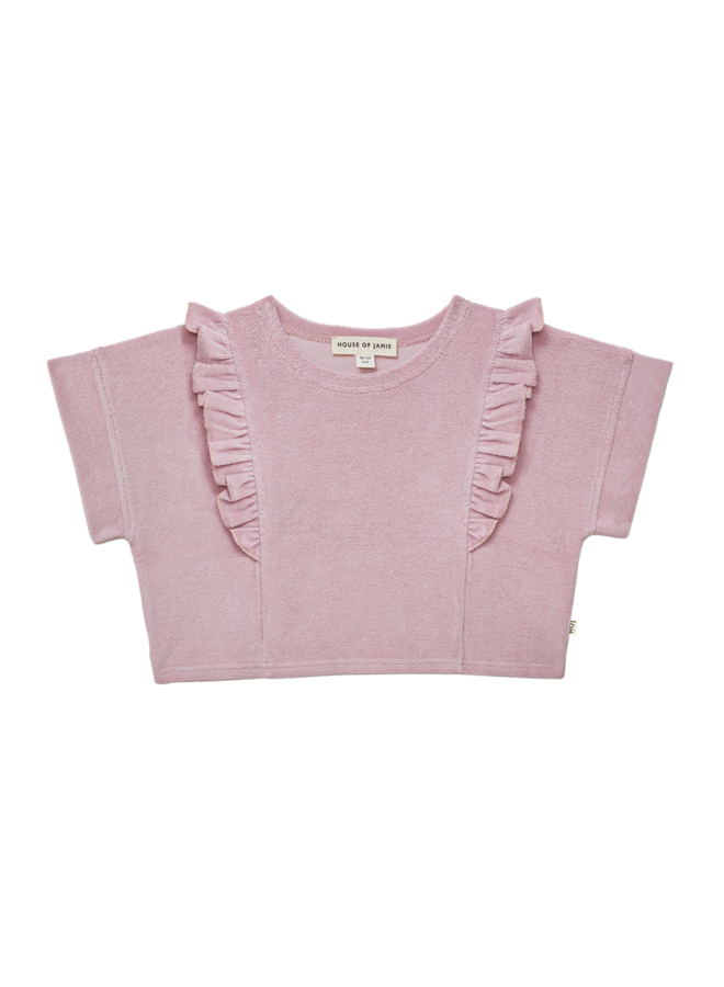 House of Jamie - Relaxed ruffled tee - Rose lilac