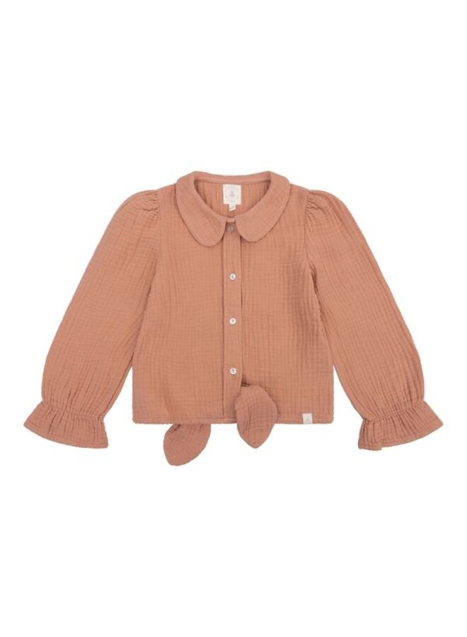 Navy Natural - Faye blouse - Cork