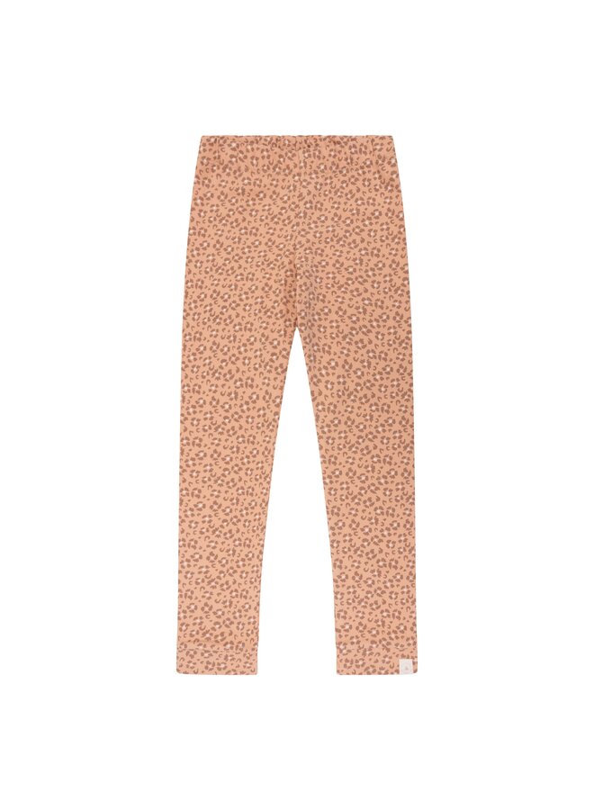 Navy Natural - Legging - Leopard flower pink sand
