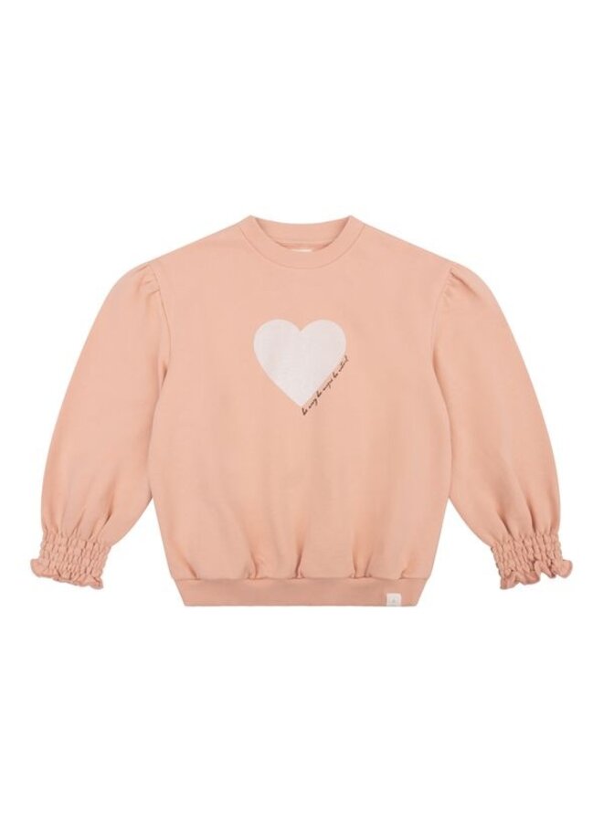 Navy Natural - Oversized sweater heart