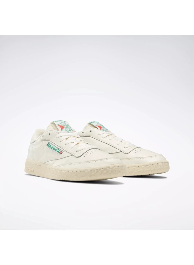 Reebok - Club C 85 vintage top – Chalk/Paperwhite/Glen green