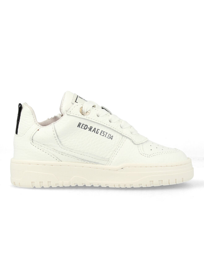 Red Rag - Boys low cut sneaker laces - White