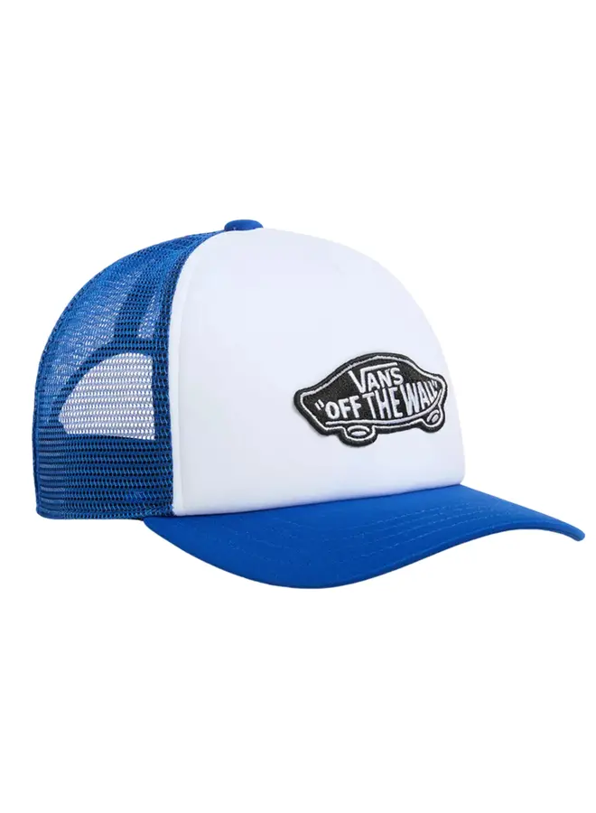 Classic patch curved bill trucker - True blue