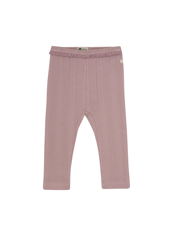 Daily7 - BABY - Leggings pointelle - Mauve