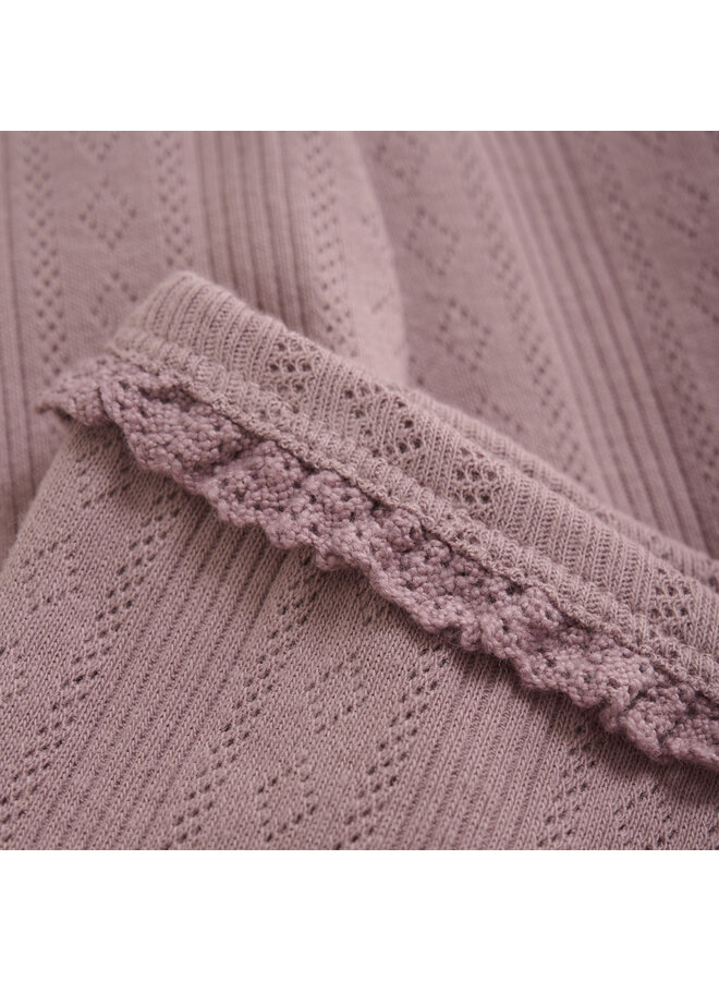 Daily7 - BABY - Leggings pointelle - Mauve