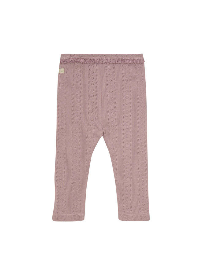 Daily7 - BABY - Leggings pointelle - Mauve