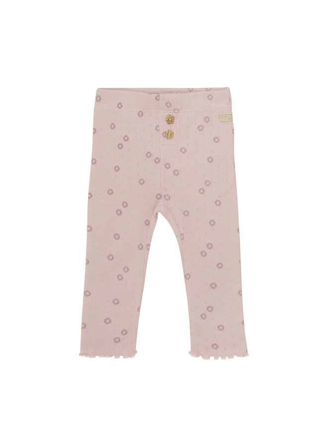 Daily7 - BABY - Leggings flower pointelle - Burnished lilac