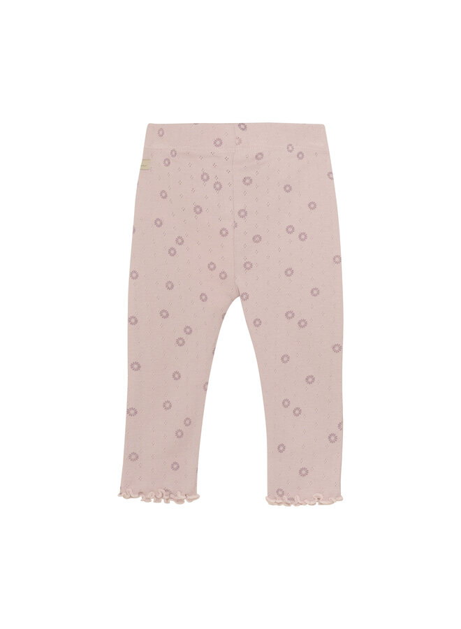 Daily7 - BABY - Leggings flower pointelle - Burnished lilac