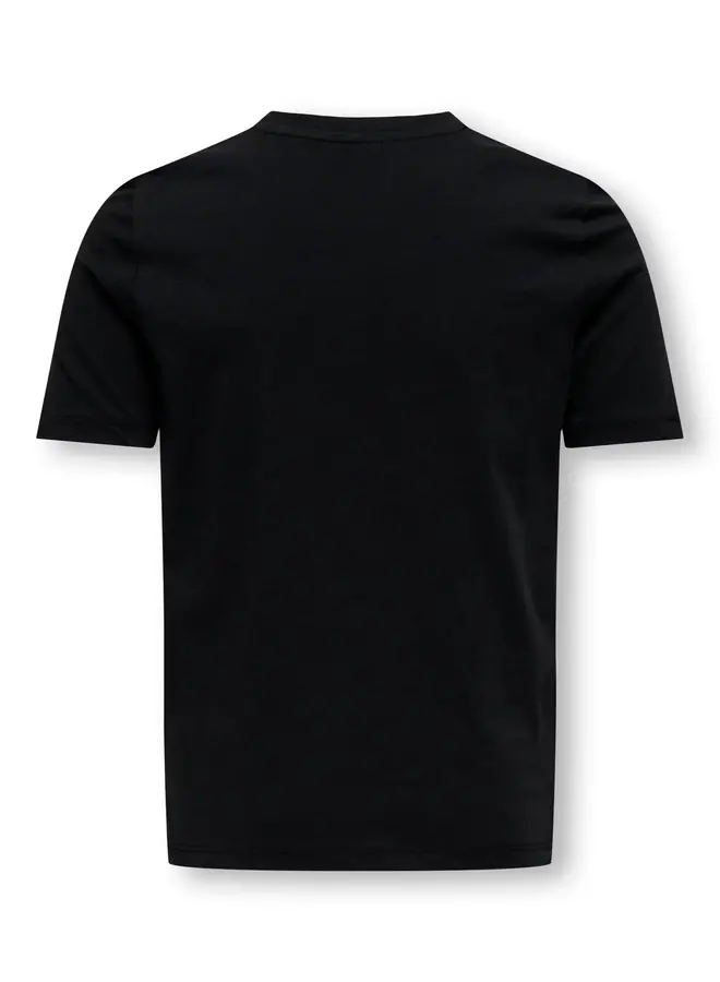 Kids Only - Rosa tee – Black keep smiling