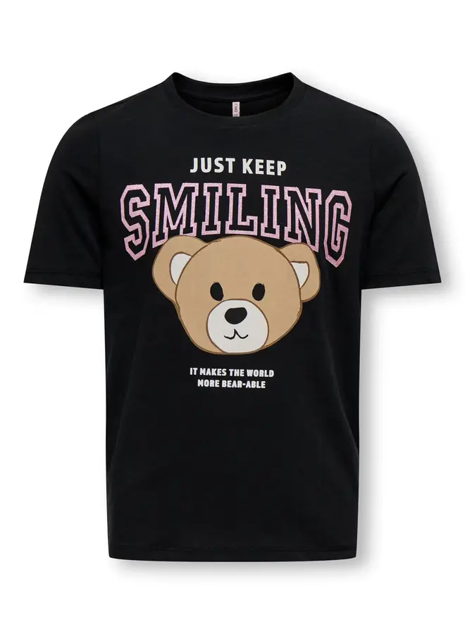 Rosa tee – Black keep smiling